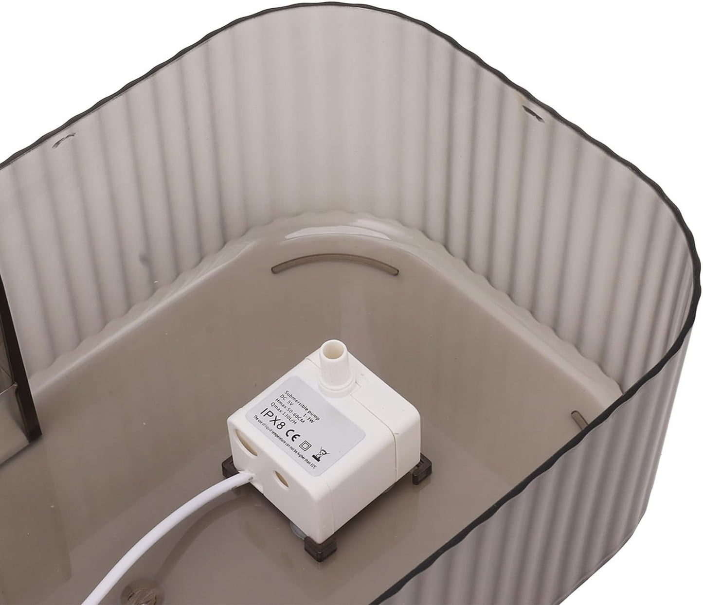 Dispenser automat de apa cu bol pentru mancare, pompa inteligenta tip fantana cu floare pentru caini si pisici