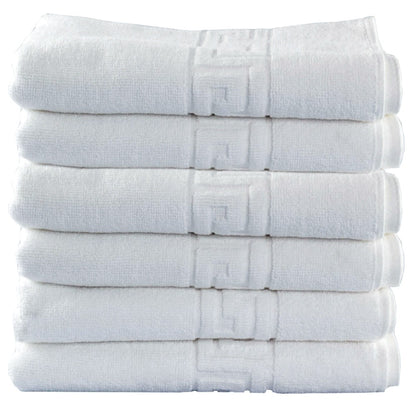 Set 8 Prosoape Hotel, 100% Bumbac 550gsm , Greek Border, ALB, PPH13