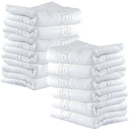 Set 20 Prosoape Hotel , 100% Bumbac 550gsm , Greek Border, ALB, PPH15