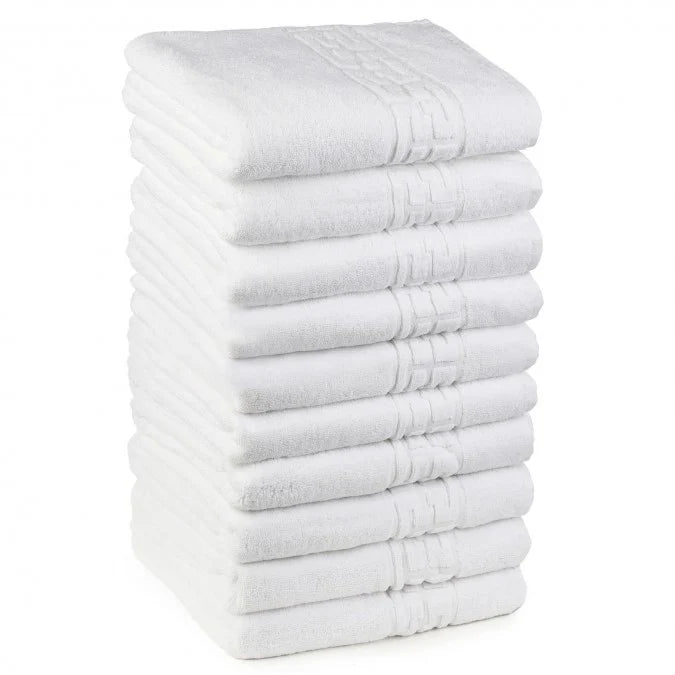 Set 40 Prosoape Hotel, 100% Bumbac 620gsm , Greek Border, ALB, PH606