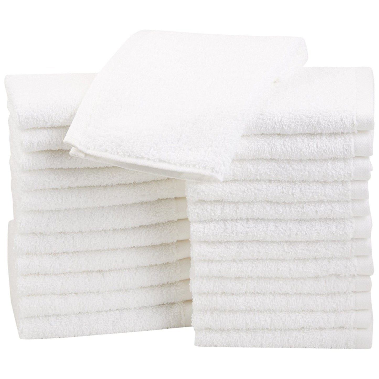Set 20 Prosoape Hotel , Clasic fără bordură,  100% Bumbac 550gsm, ALB, PPH25